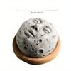 1Pc Moon Incense Burner Aromatherapy Burner Living Room Decoration Ornament, For Outdoor Yard Patio Garden Home Decoration, Halloween Christmas Gift