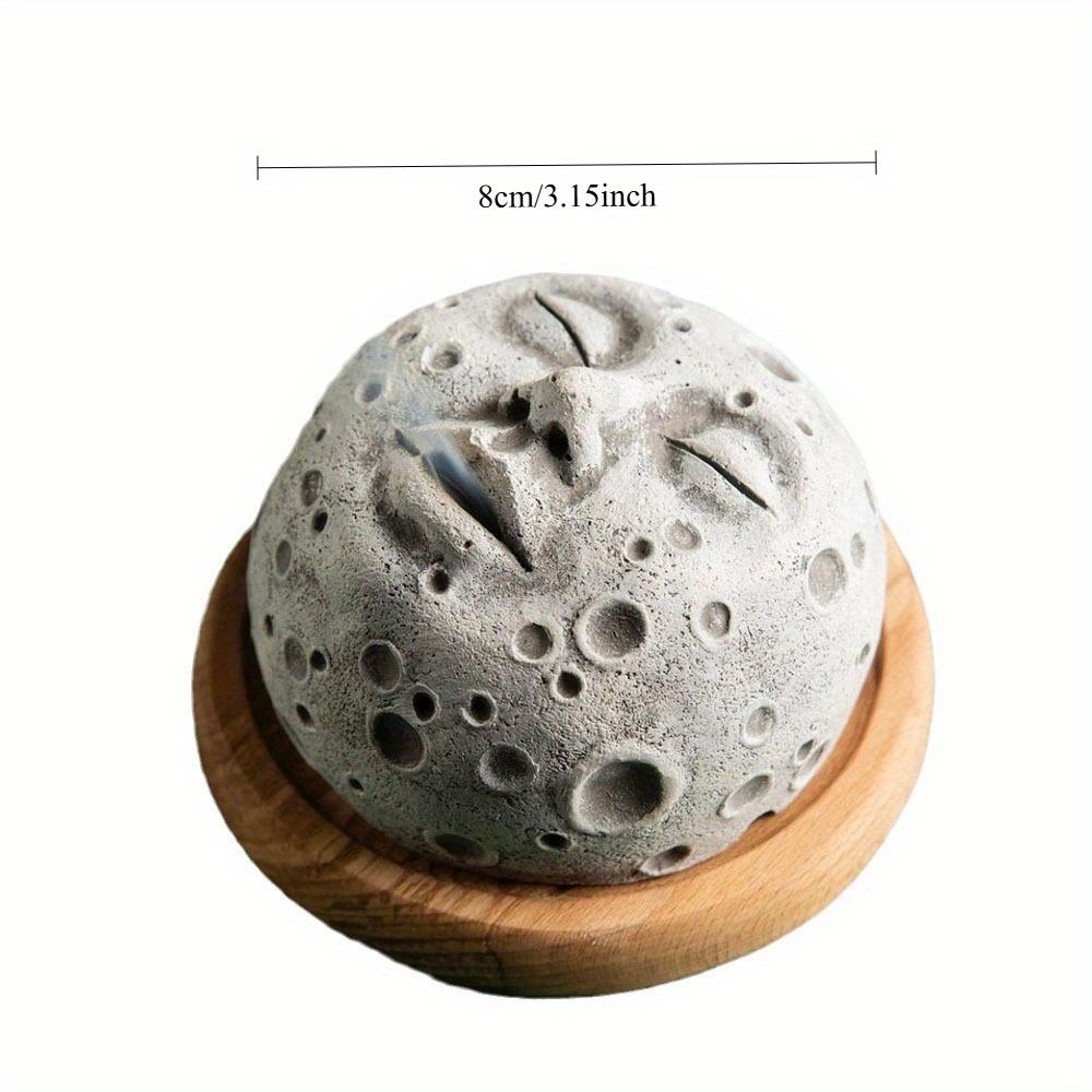 1Pc Moon Incense Burner Aromatherapy Burner Living Room Decoration Ornament, For Outdoor Yard Patio Garden Home Decoration, Halloween Christmas Gift