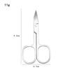 Russian-Style Stainless Steel Cuticle Nippers & Eyebrow Trimmers - Pointed Tip Beauty Scissors