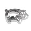 3/5Pcs Diy Biscuit Cutters Cookie Moulds Biscuit Molds Cookie Cutters Stainless Steel Material Animal Pig Shaped Baking Gadgets