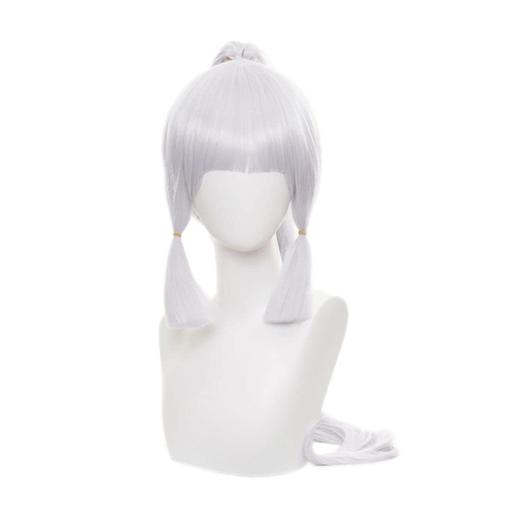 

iirukaa Genshin Impact Kamisato Ayaka Wig with Mesh Net, Perfect for Photoshoots, Events, Cosplay, Halloween, and More