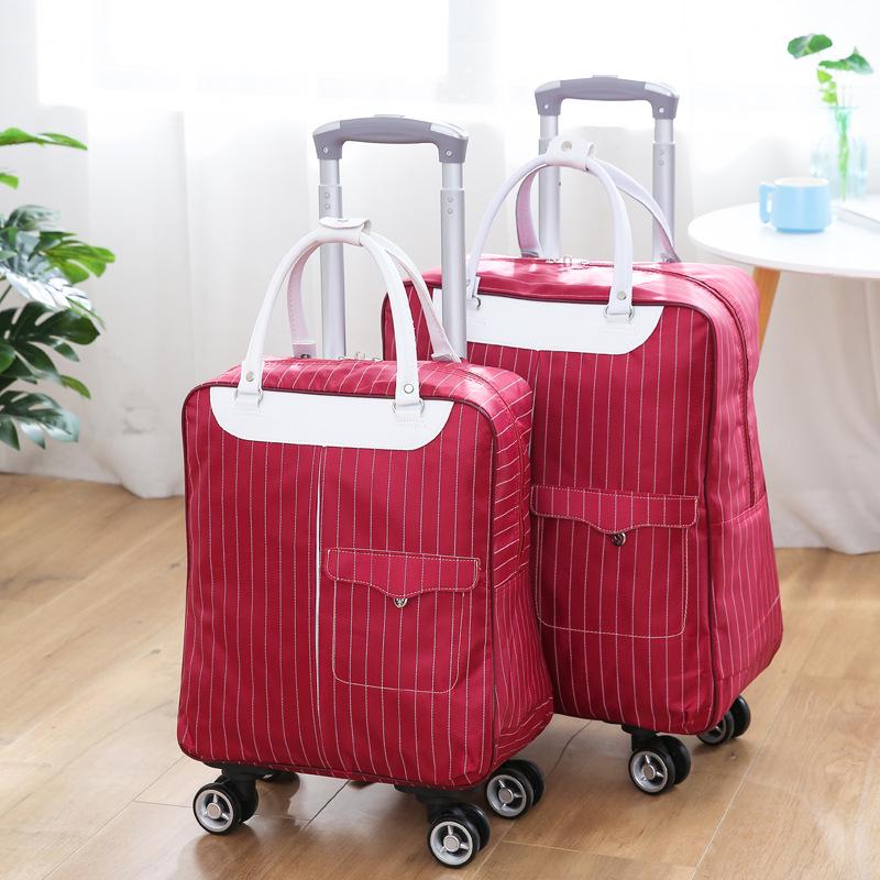 Large Capacity Korean-Style Trolley Backpack for Students, Ideal for Short Trips, Customizable with Logo Printing