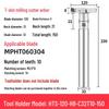 CNC T-Slot Milling Cutter with HTS Three-Sided Blade, Shank Thickness: 6, 8, 10, 12 Mm