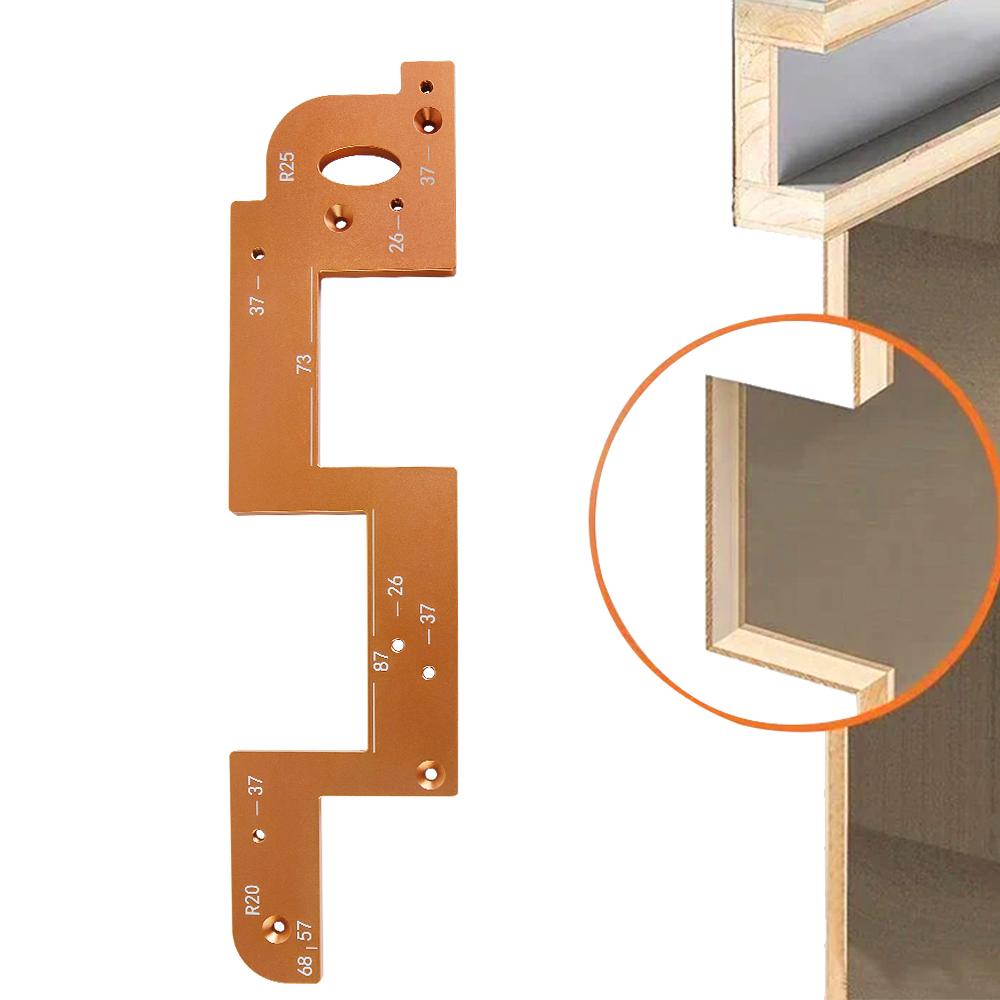 R25 R20 Woodworking Multi-arc slotting mold Arc Grooving Auxiliary Tool Handle-free slotting mold Cabinet Slotting Mold