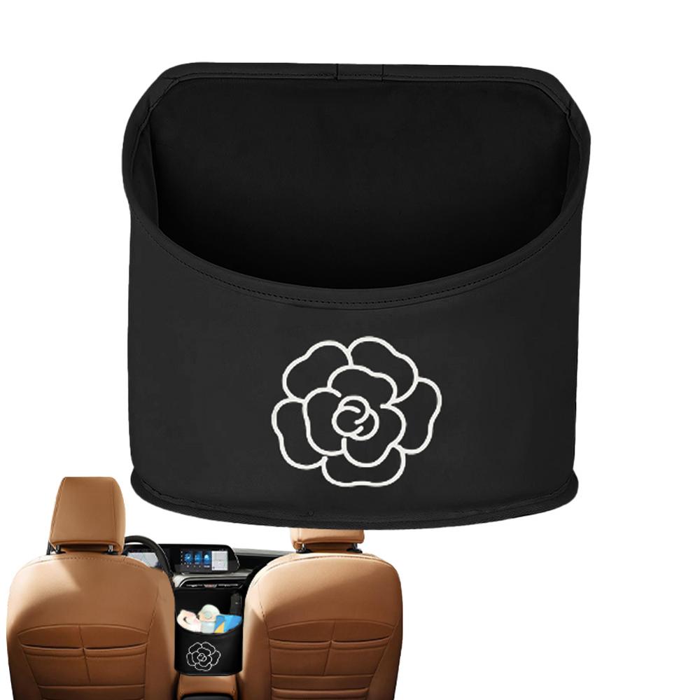 Between Seat Purse Holder Car Console Organizer Holder PU Leather Dog Pet Barrier Multifunctional Bag For Snack Phone Document