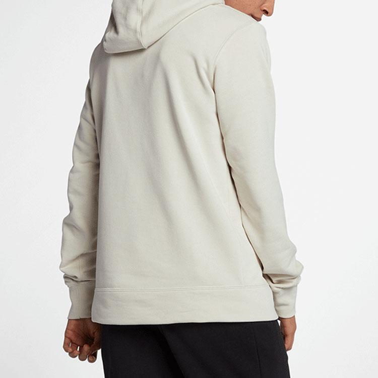Nike Alphabet Print Drawstring Hoodie With Long Sleeves Men Tops White AH2021-072