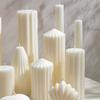 1pcs Nordic Style Cylindrical Candle Smokeless Candle for Wedding, Party, Birthday Decoration, Nordic Home Decoration, Bedroom