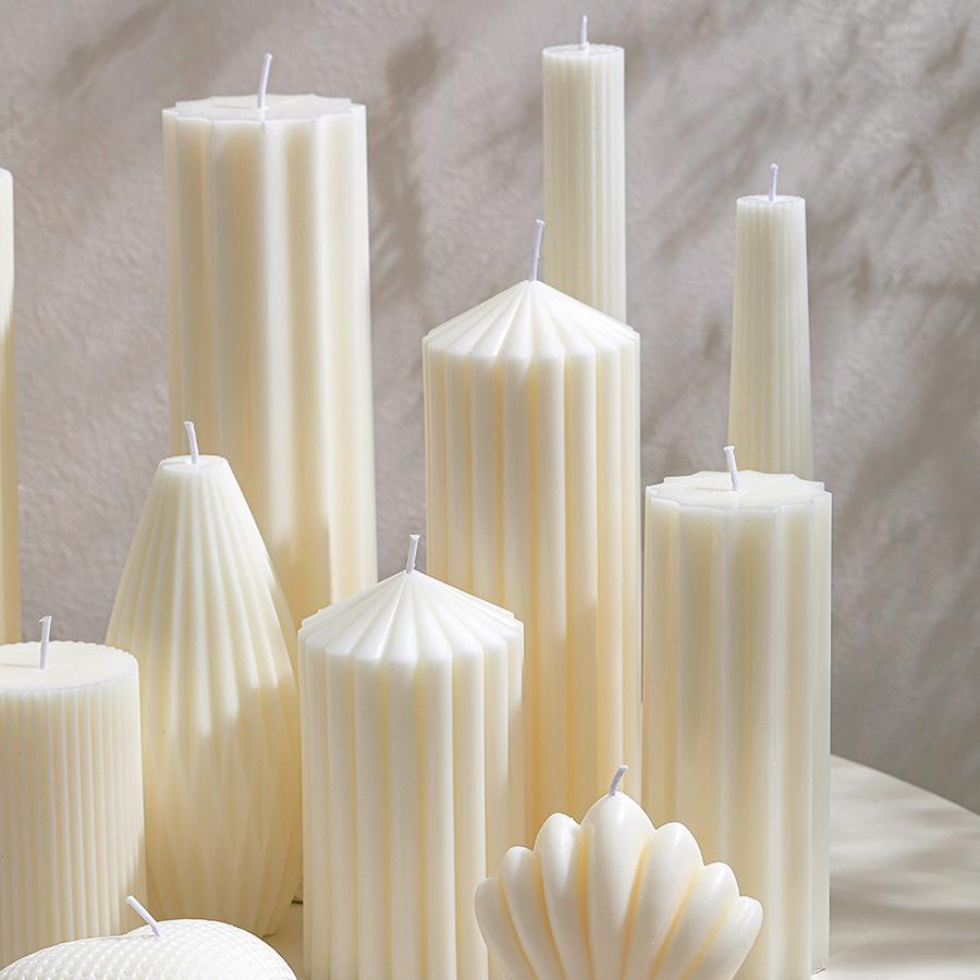 1pcs Nordic Style Cylindrical Candle Smokeless Candle for Wedding, Party, Birthday Decoration, Nordic Home Decoration, Bedroom