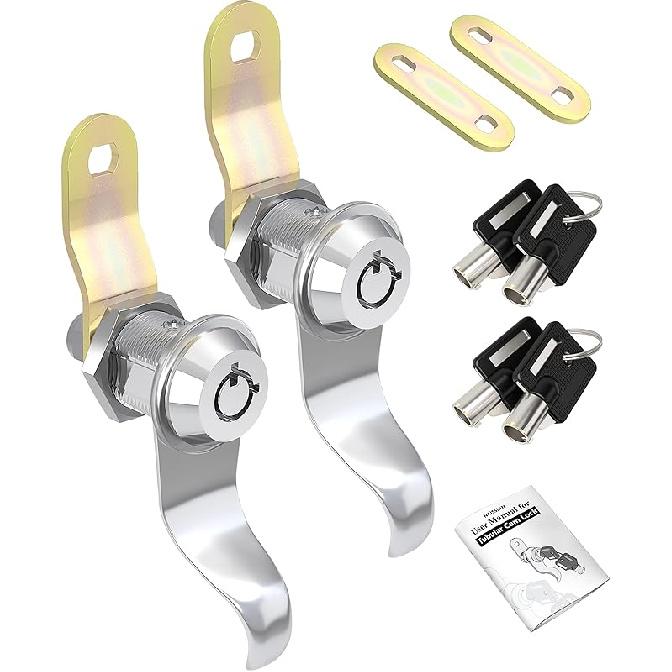 RV Locks For Storage Door 7/8 Inch, RV Compartment Locks For Camper Travel Trailer Cabinet With Keys 7/8", Pack Of 6 Locks With 6 Keyed Alike With