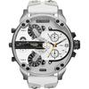 Montre - DIESEL - DZ7401 - 66mm - Bracelet Cuir Blanc - Mouvement Quartz