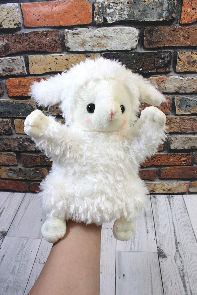 Take Off Hand Puppet Sheep, Ivory, 275-0160