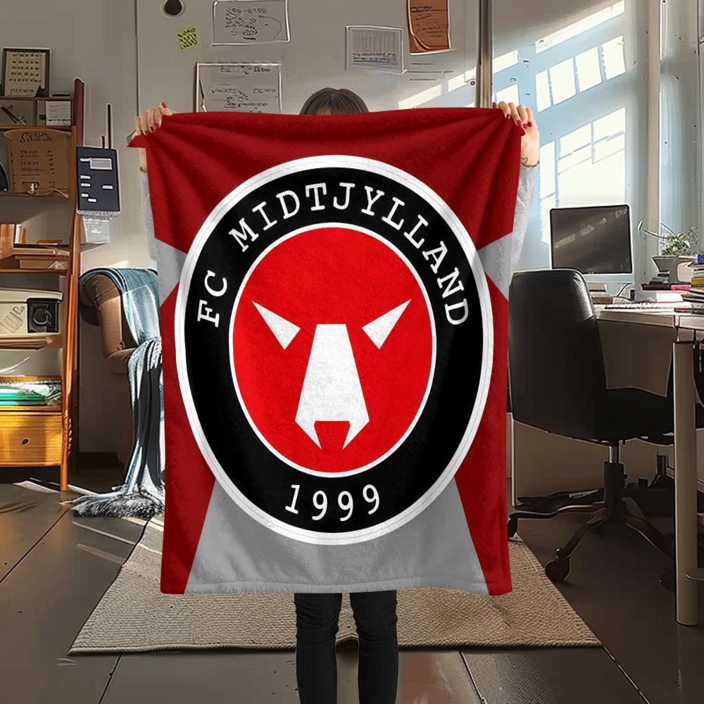 FC Midtjylland FlAannel Blanket, High Quality Comfortable for All Seasons, Home Decor, Warmth and Comfort