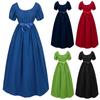 Gothic Dresses For Women Fashion Gown Vintage Dress Short Sleeve Cosplay Party Evening Night Formal Long Dress