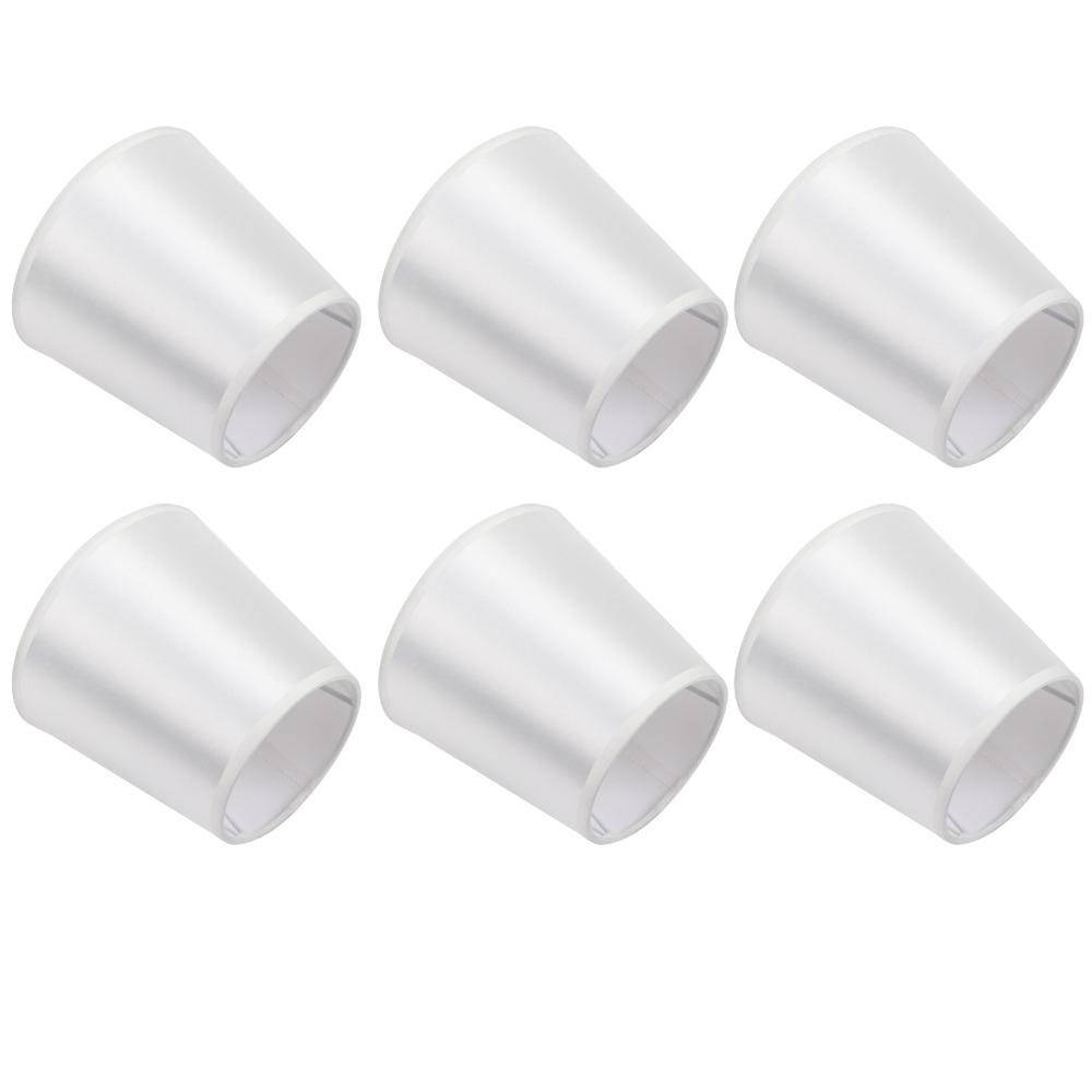 6PCS Clip On Fabric Lamp Shade Fabric Light Fixture Decorative Pendant Lamp Shade  Home Decoration
