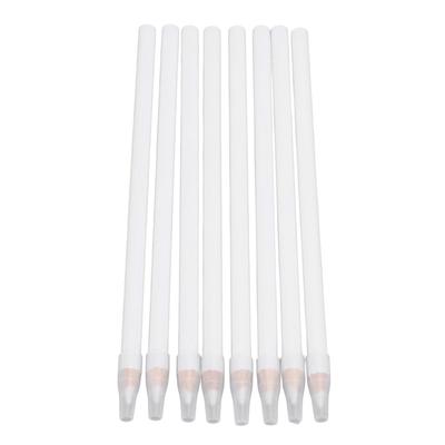 8 Peças Lápis de Tecido Branco Lápis de Marcação Clara com Protetor para Costura Quilting Artesanato 7 Polegadas
