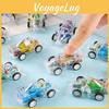 Mini Simulation Inertial Transparent Double Layer Graffiti Car Toy Children