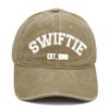 European and American SWIFTIE Embroidered Baseball Cap Summer Washed Retro Taylor Fan  Female  Comfortable Breathable Adjustable