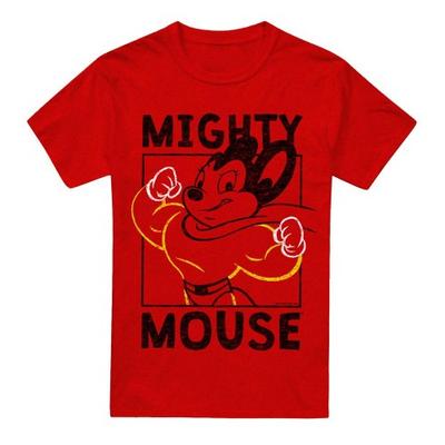 Mighty Mouse Unisex Adult Break the Box T-Shirt