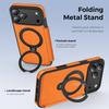 Magnetic Close Leather Flip Cover Case for iPhone 17 Pro Max Air 16 15 14 13 12 11 Wireless Charging 360-degree Rotating Bracket