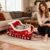 Christmas Dog Bed Sled Cat Hammock with Anti-slip bottom Washable Dog Sofa Bed Nest for Small Medium Cats Dogs Christmas Winter