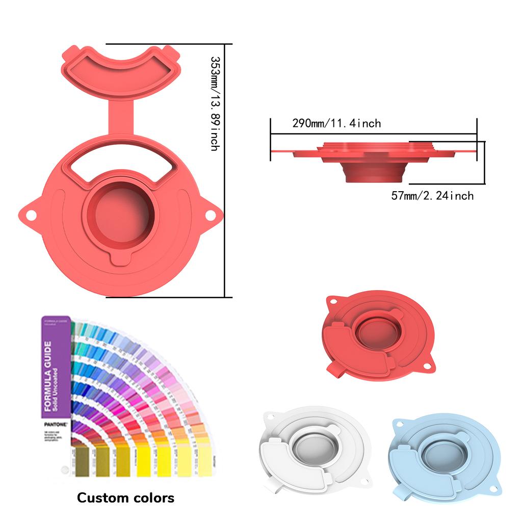 Silicone Anti-overflow Bowl Lid For Prevent Spills & Keep Ingredients Cover Mixer For 4.5-5 Quart Tilt-head Stand Mixers Parts