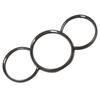 Dashboard Instrument Panel Trim Carbon Fiber Gauge Trim Rings for Cayman 2016 to 2022 Glossy Black