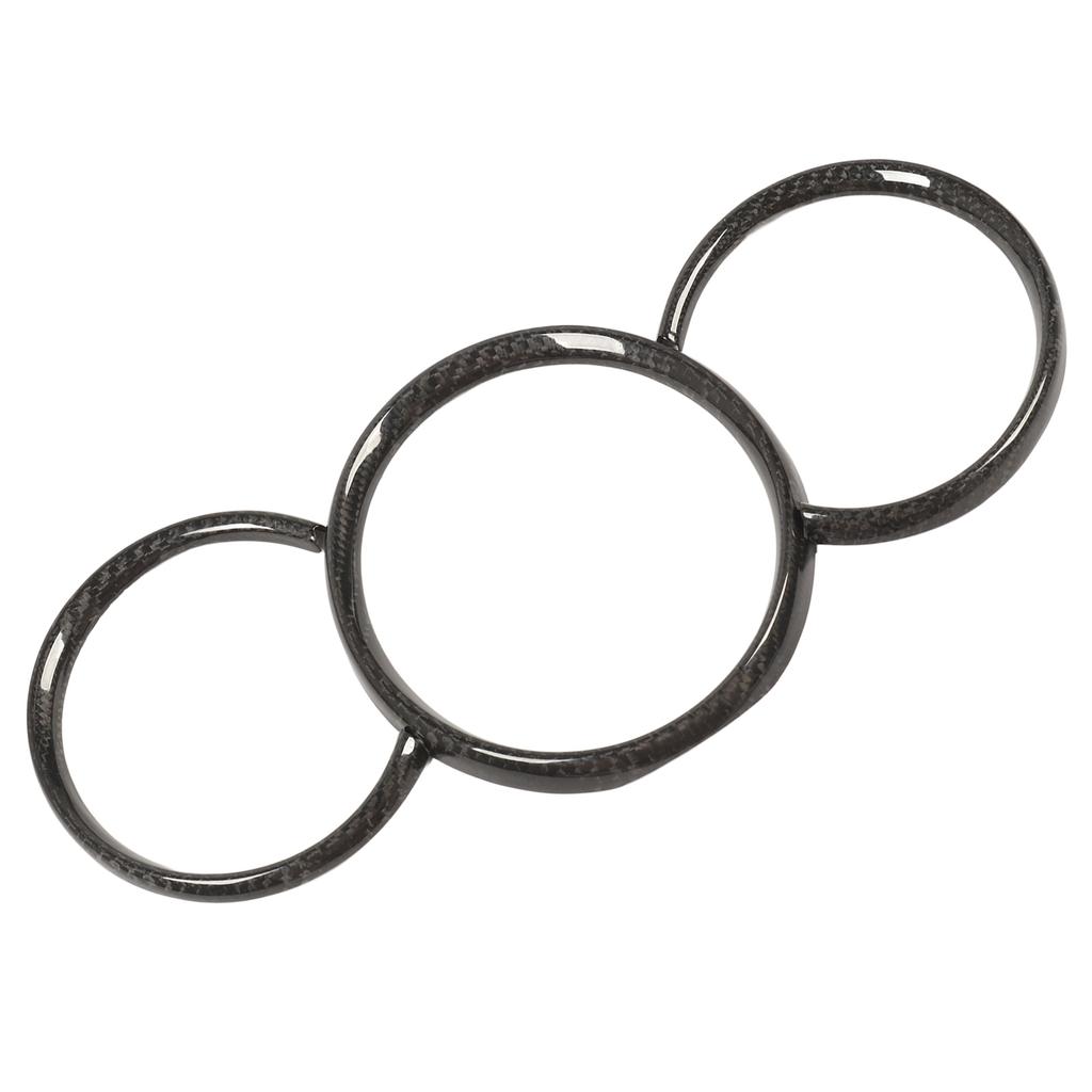 Dashboard Instrument Panel Trim Carbon Fiber Gauge Trim Rings for Cayman 2016 to 2022 Glossy Black