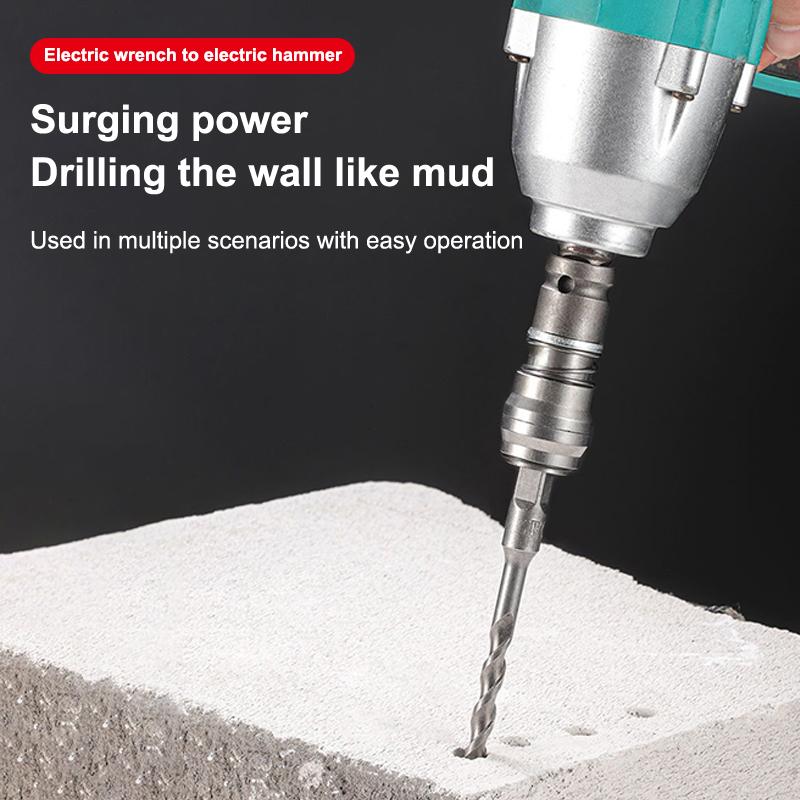 Multi Functional Hand Drill To Electric Hammer Conversion Head 1/2 Adapter For Converting Impact Wrench To Electric Hammer