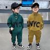Boys' Hoodie Set - Autumn New Style Children's Sports Two-Piece Set