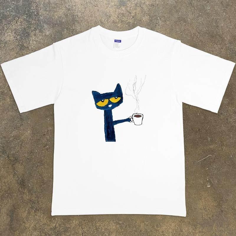 Peter Cat Coffe Unisex T-shirt S-5XL S