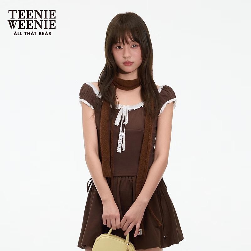 Teenie Weenie Women s Bear Graphic Round Neck T-shirt S