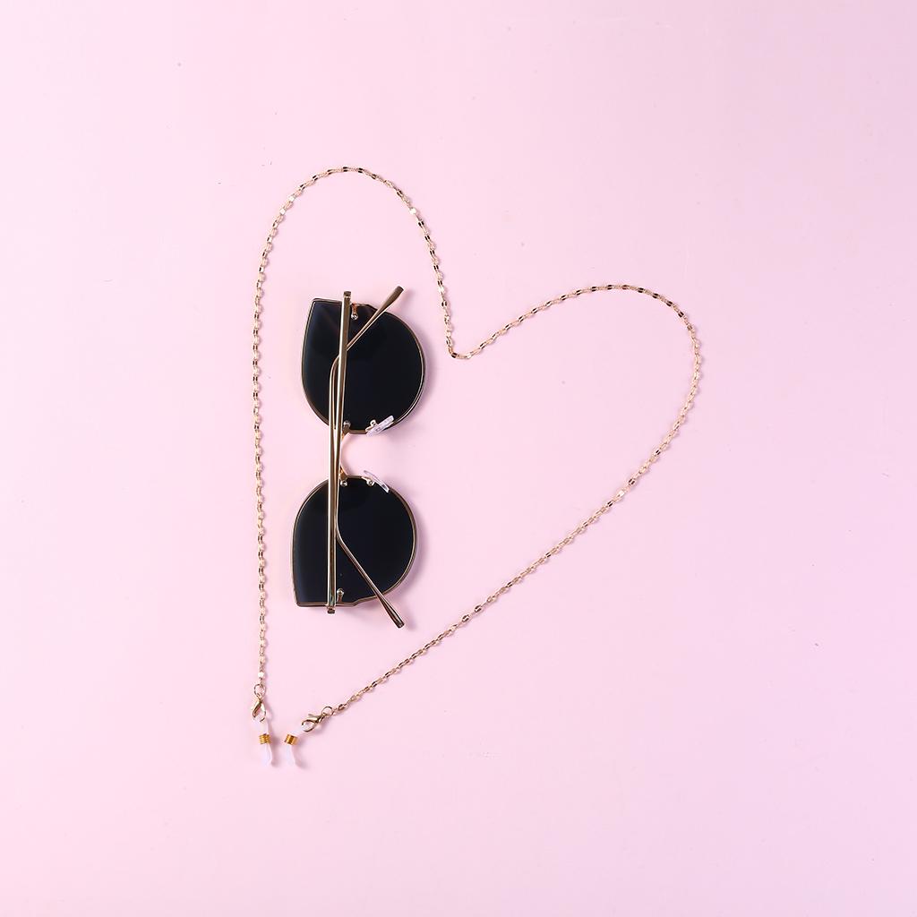 Women Simple Nonslip Gold Color Alloy Eyeglass Chain for Glasses Accessories