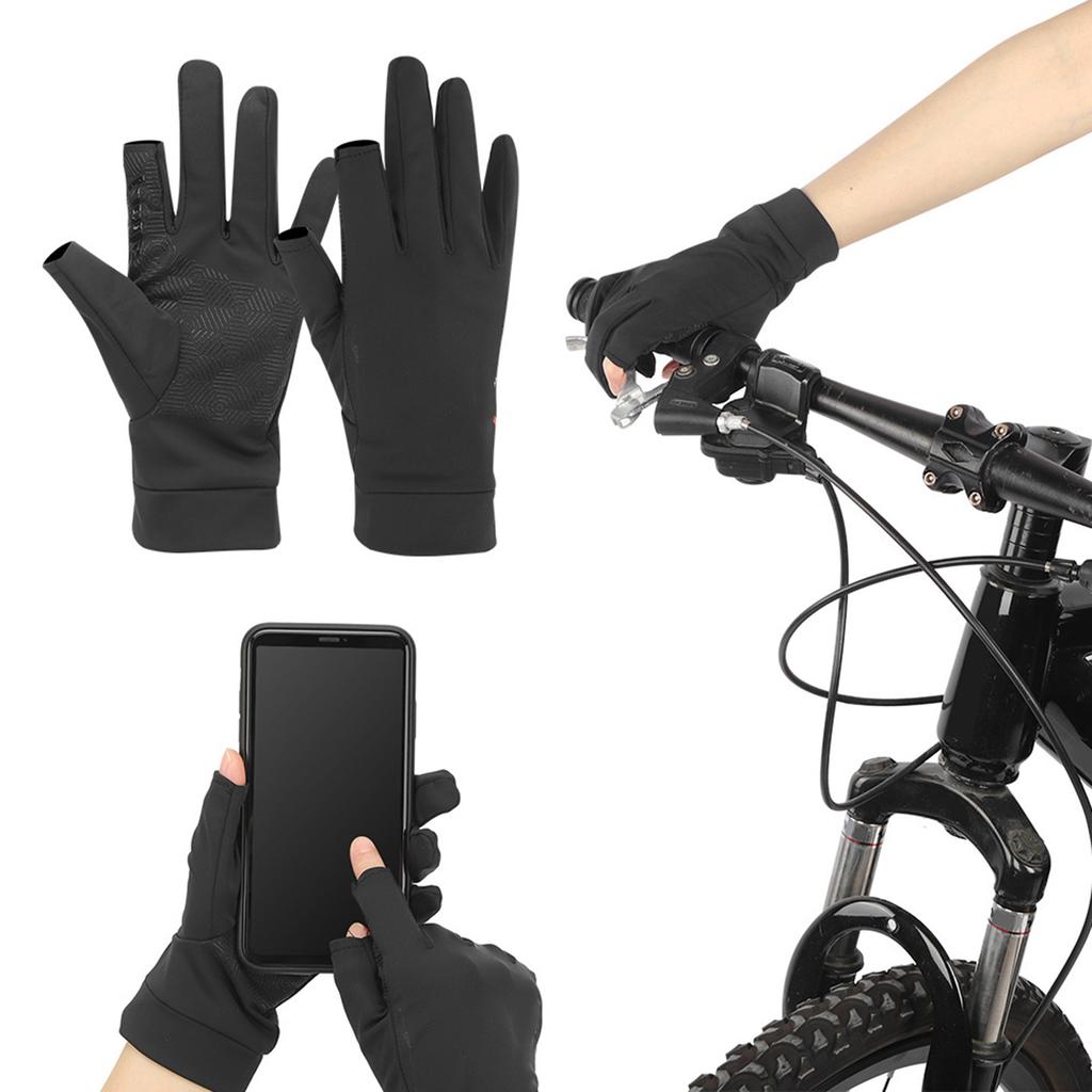 Spring & Summer Sunscreen Antiskid Cycling Fishing Elasticity Open Finger Touching Screen