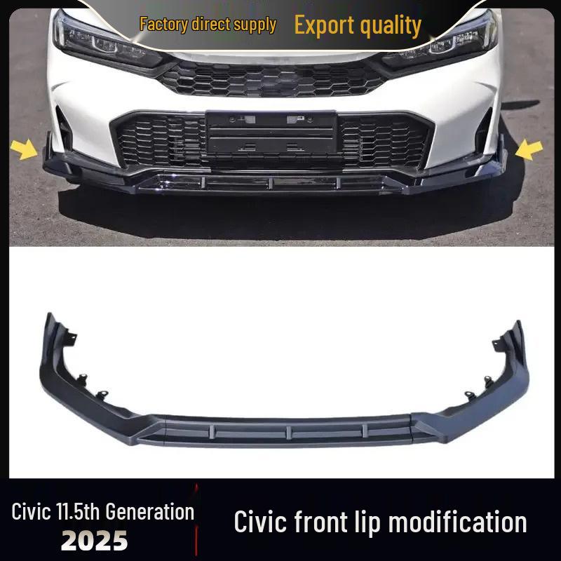 2025+ Honda Civic 11.5th Gen Sport Front Lip Bumper Skirt