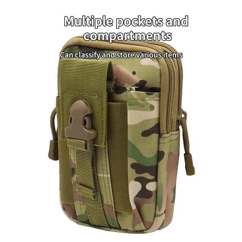 Tactical Molle Waist Pouch Outdoor Hunting Camping Men EDC Tool Bag Utility Gadget Organizer Vest Pack Purse Mobile Phone Case