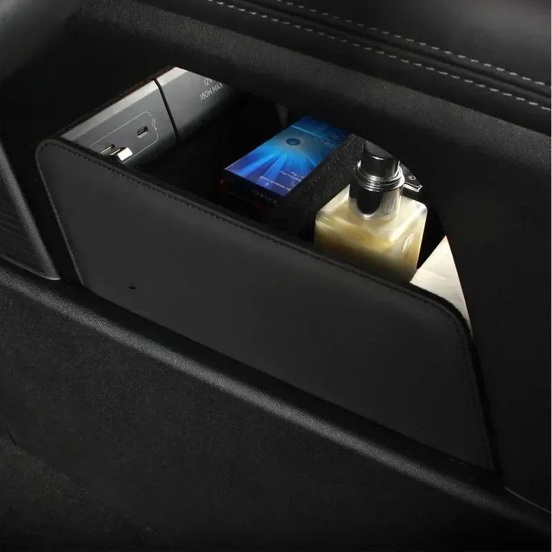 1 Pc PU Leather Car Lower Central Console Storage Box Organizer Holder Case for Xpeng Xiao Peng G6 Interior Accessory