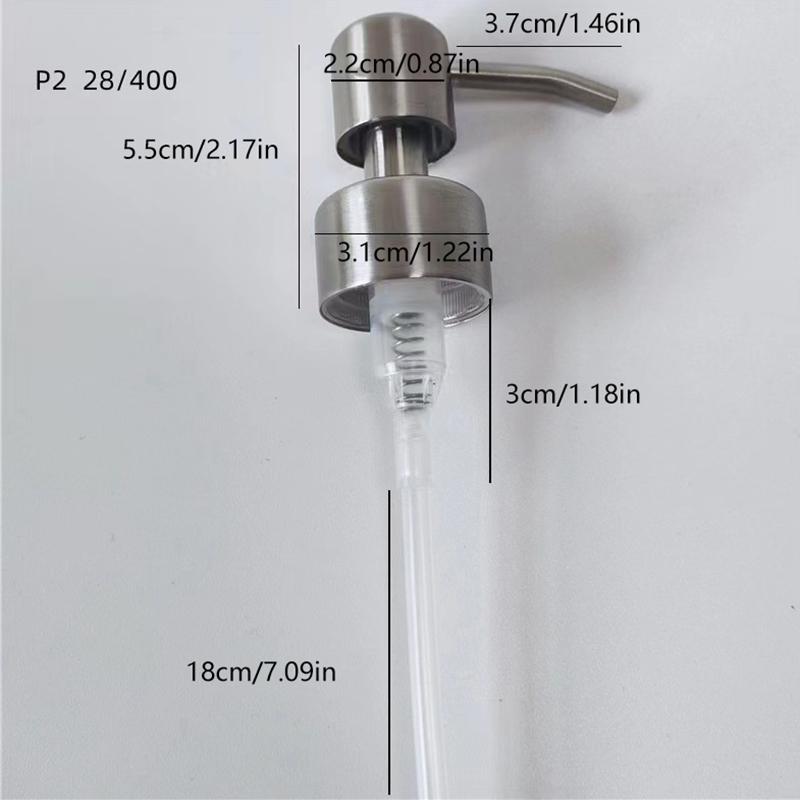 304 Stainless Steel Hand Liquid Soap Pump Dispenser Head Nozzle For Bathroom Kitchen Foam Soap Shampoo Dispenser Accessories