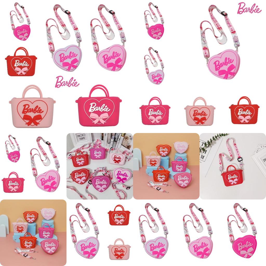 2023 New Arrival Barbie Silicone Shoulder Bag For Kids Cartoon Design Wholesale