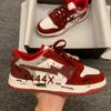 Men's Shoes Niche Fashion Retro Graffiti Made Old Board Shoes Women's Flat Bottome Casual Couple Sport Shoe Unisex Lace Up Shoes