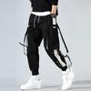 Pantaloni Cargo da Uomo Casual con Fibbia Multi Tasche Larghi Hip Hop