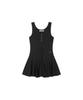 Three To Eighty Ruched Snap Sleeveless Dress Black
