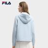 Fila Heritage Trendy Fresh Soft Structured Half-Zip Loose Hoodie Women Hoodies F11W548217FLB
