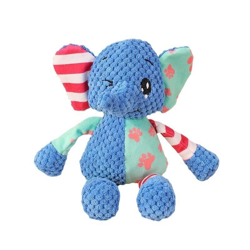 New Interactive Pet Plush Toy for Cat And Dog - Cute Squeaky Bite Resistant Puzzle Chew Toy for Teeth Cleaning Pet Supplies