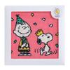 Nishikawa Snoopy Chenille Mini Comes In Paper Perfect As a Made In XT45286621 PN5665TW Towel, 23x23cm, Washable, 100% Cotton, Packaging, Gift, Japan,