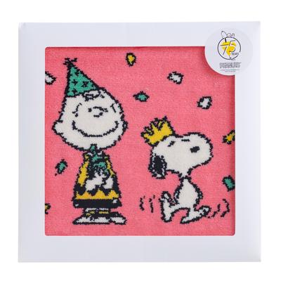Nishikawa Snoopy Chenille Mini Vem em Papel Perfeito como um Feito em XT45286621 PN5665TW Toalha, 23x23cm, Lavável, 100% Algodão, Embalagem, Presente, Japão,