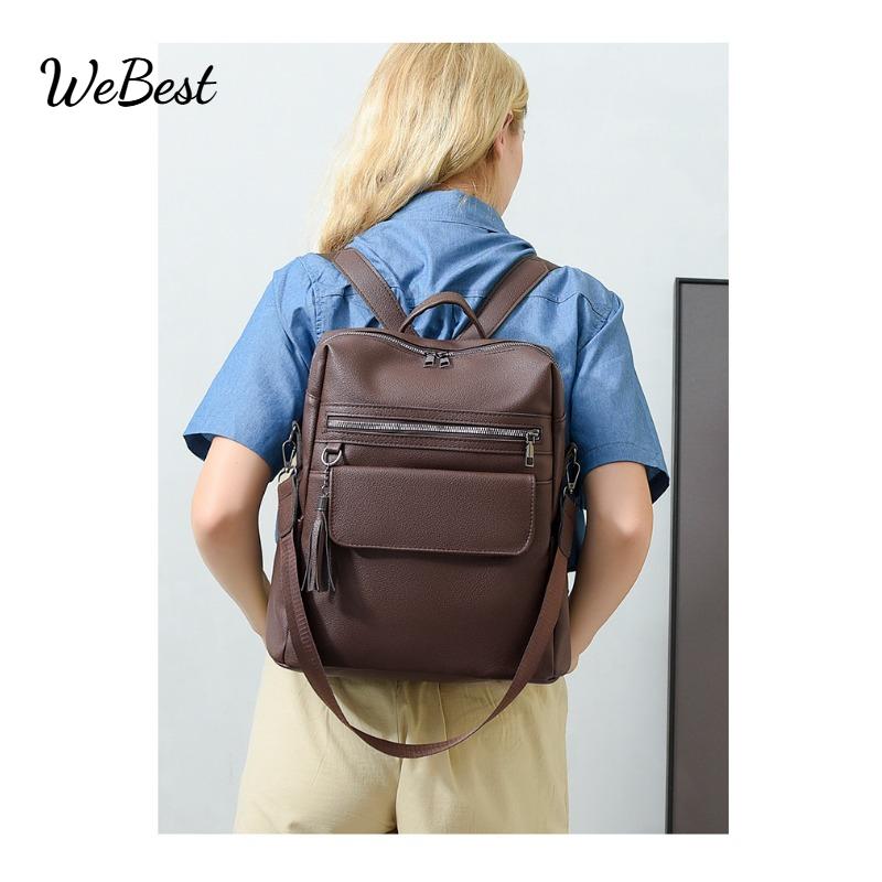 

Large Capacity Women s Travel Versatile Backpack чёрный