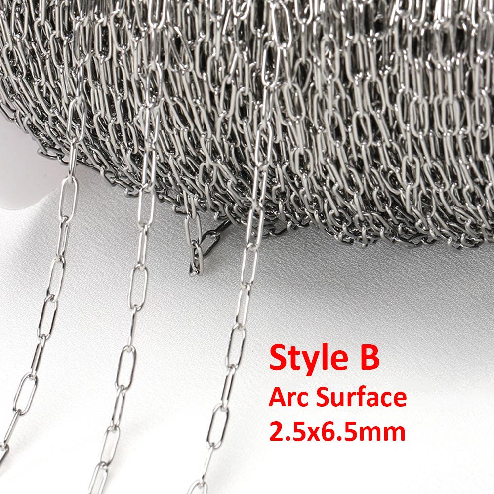 

No Fade 1meter 4mm Stainless Steel Chain Cable Gold Chains for Necklace Bracelet Anklet Jewelry Making Components Wholesale DIY 1meter