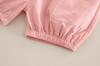 Korean Summer Baby Girl Doll Collar Short Sleeve Outfit Set