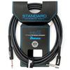 Ibanez Standard GuitarBass Cable, 10ft (3.05m), Straight To L-shaped Plug, SI10L