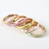 Bracciale Floreale Colorato Smalto Braccialetto da Polso da Donna Bracciale sulla Mano Bracciale Vintage Cloisonné per Signore